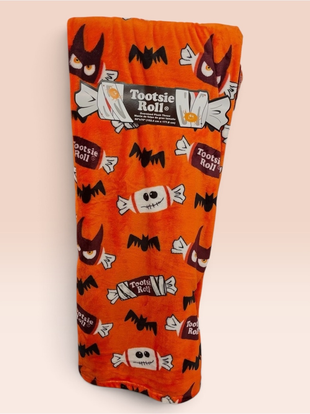 Tootsie Roll Plush Halloween Throw Orange Candies Costumes Mummies Bats Owls NEW